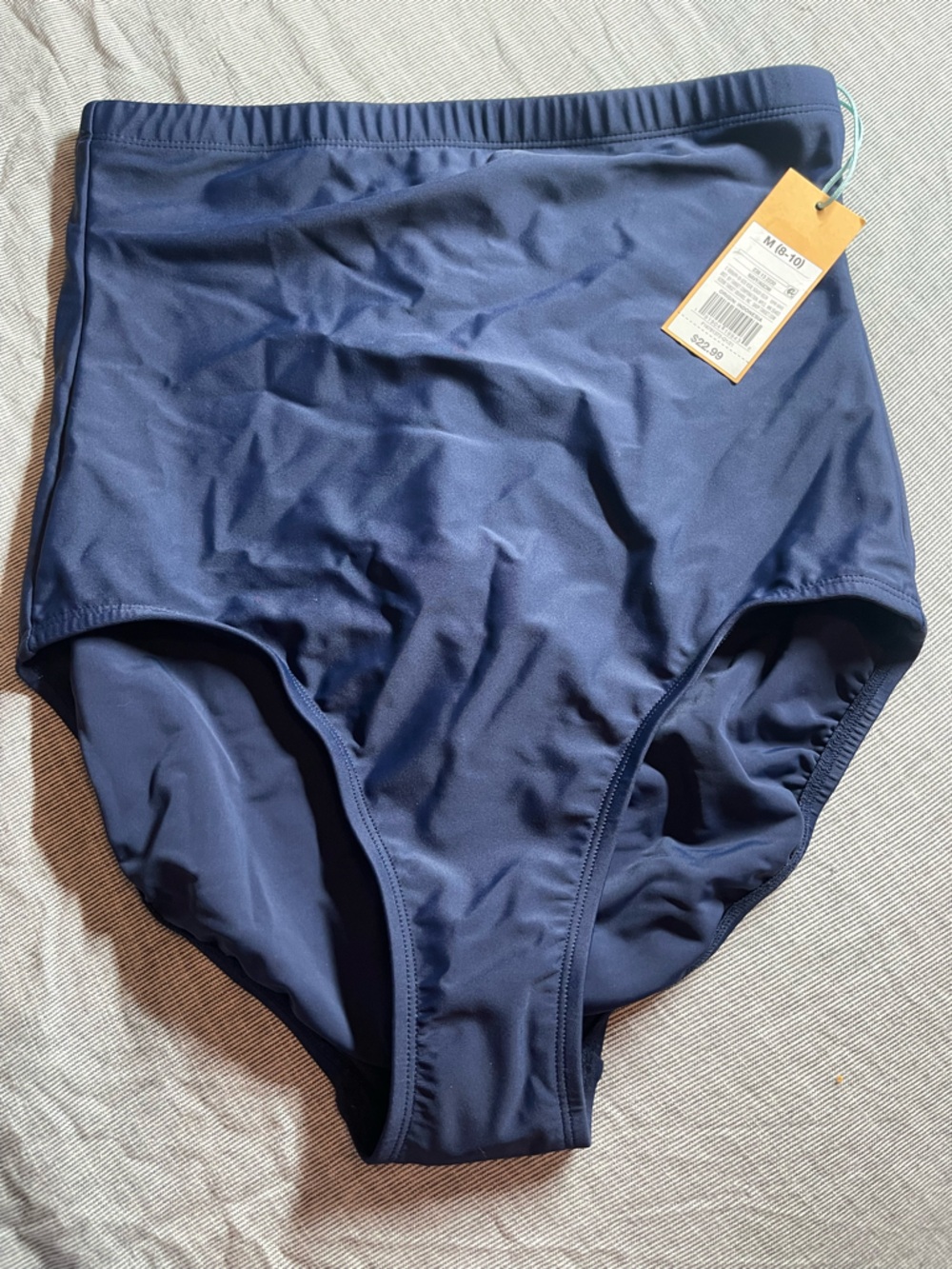 Women’s Extra High-Waist Navy Bikini Bottoms
